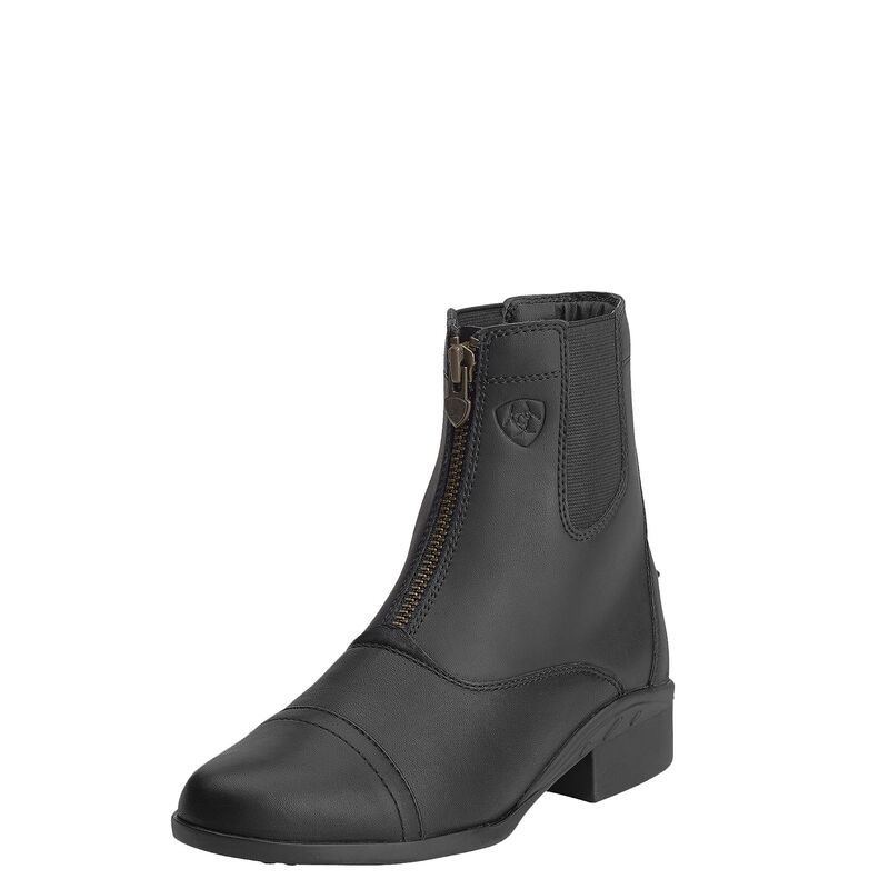 Ariat Scout Zip Paddock - Naisten Mustat Ratsastussaappaat ( TIEFLJ-621 )